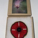 Custom Beaded Poppy Pin